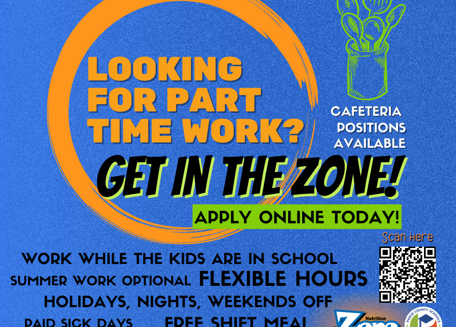 Cafeteria Positions Available